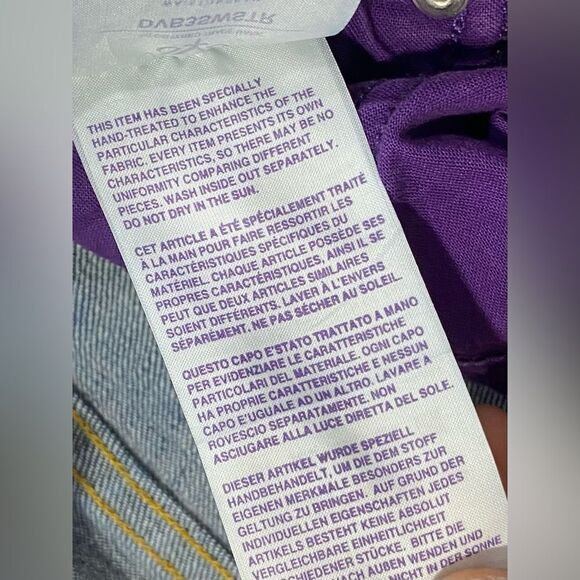 Victoria Beckham DVB Straight Leg Premium Denim Jeans 26x34 LNWO Tags - Picture 9 of 13